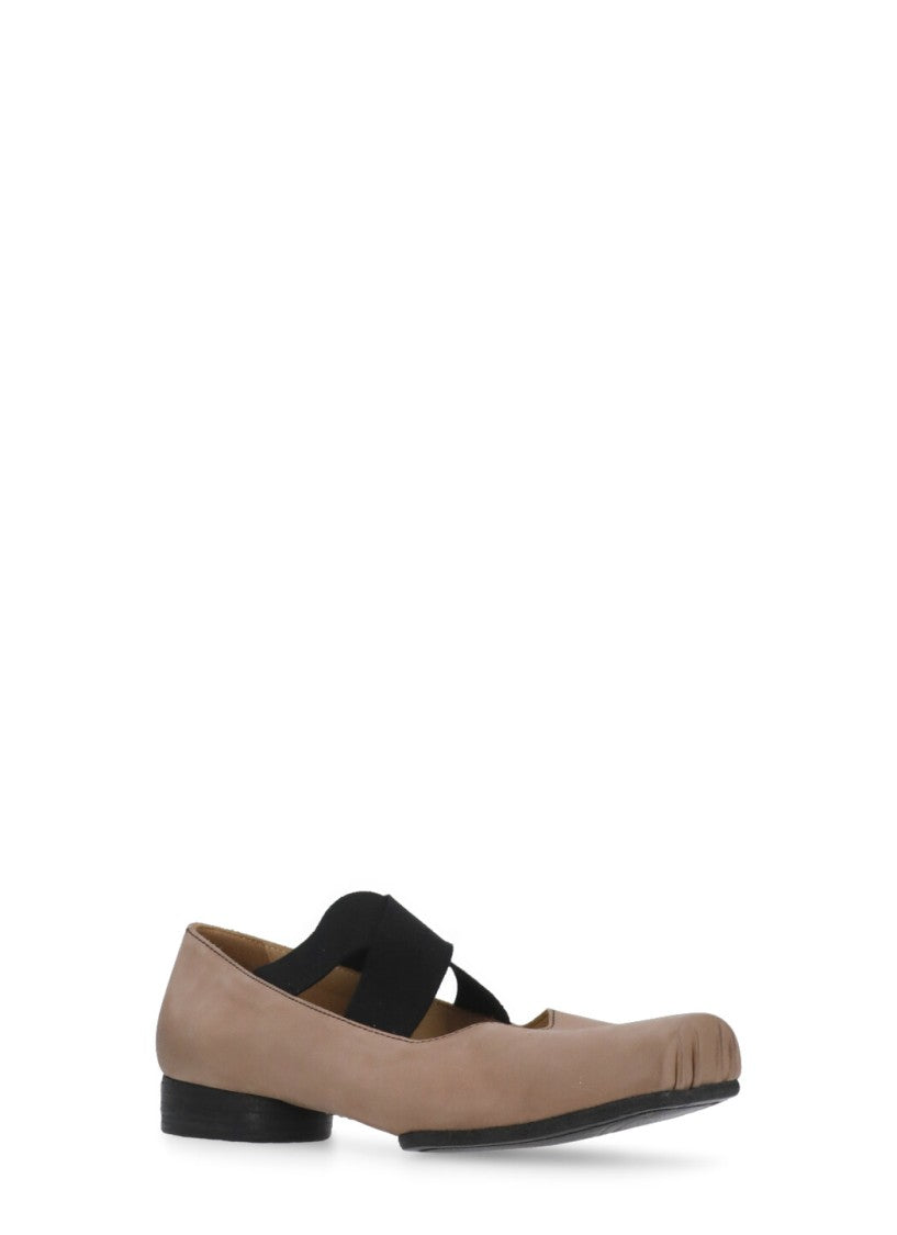Uma Wang Leather Ballet Shoes