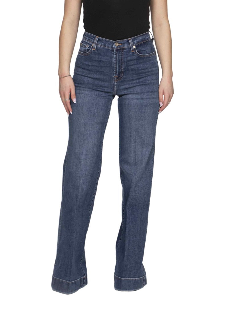 7 For All Mankind Dojo High-Waisted Five-Pocket Flared Jeans