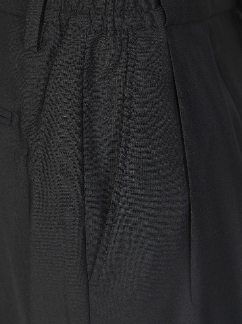 Briglia Two Pleats Elastic Waist Tapered Pants