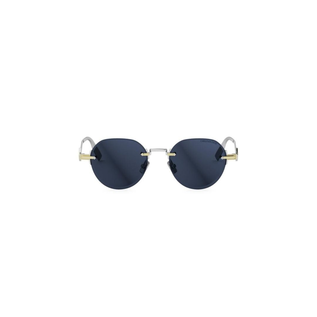 Dior Cd Diamond R5u Rimless Round Sunglasses