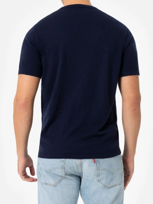 Mc2 Saint Barth Navy Blue Scott Crewneck T Shirt
