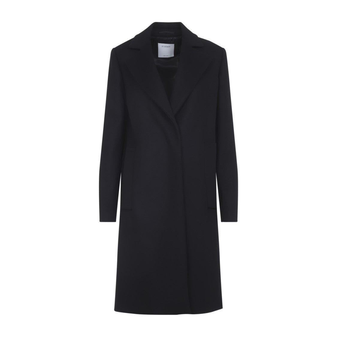 Sportmax Ala Black Virgin Wool Coat