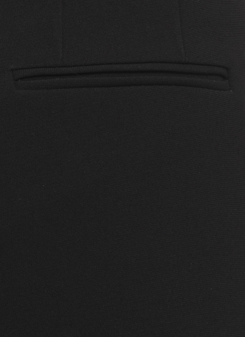 Alberto Biani Black Flared Leg Minimalist Tailored Formal Pants