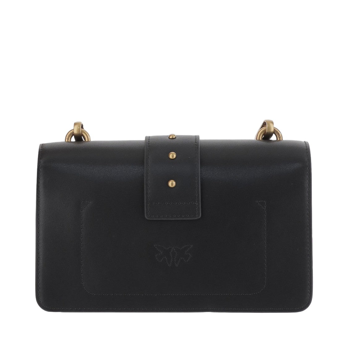 Pinko Mini Shoulder Bag With Love Birds Diamond Cut Buckle