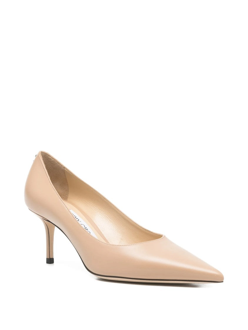 Jimmy Choo Neutral Love 65 Pointed Calf Pumps