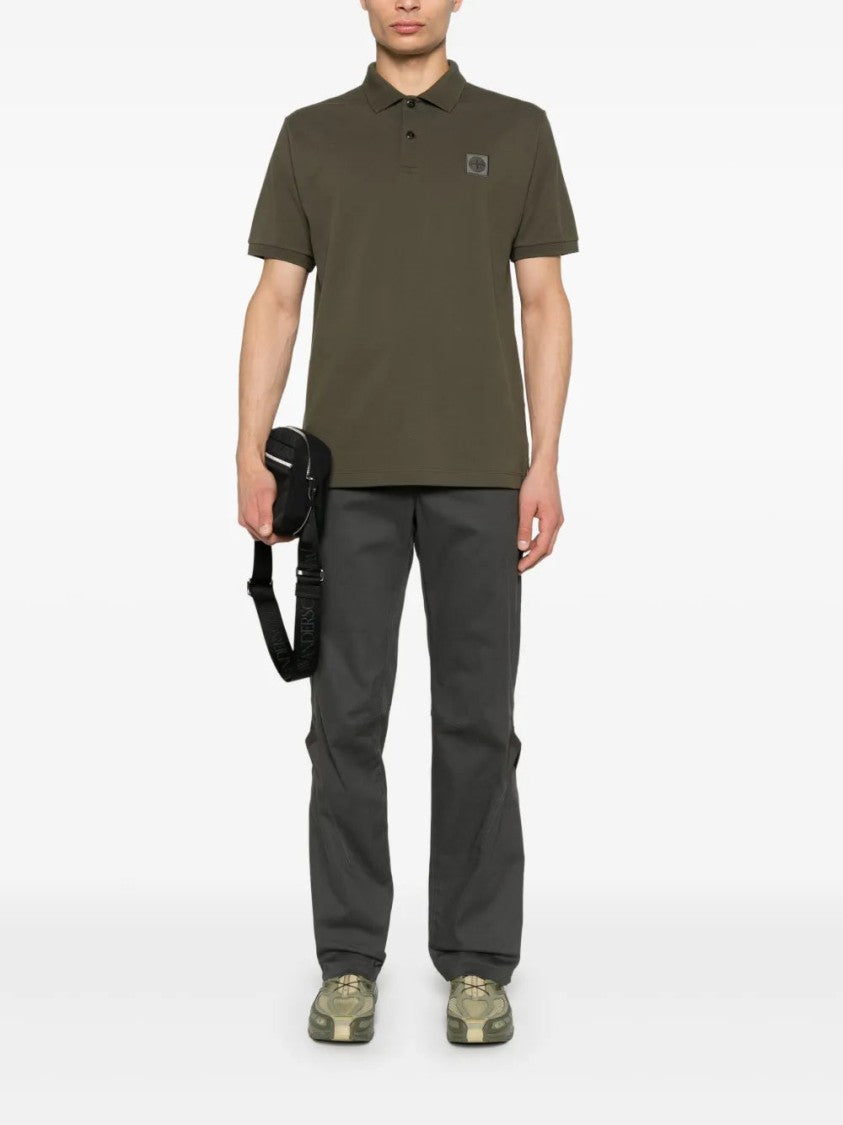 Stone Island Logo-Patch Polo Shirt
