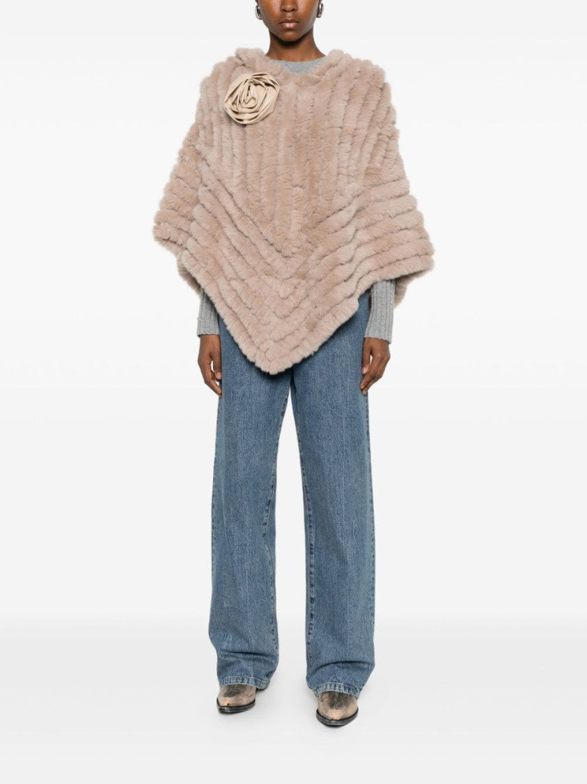 Blugirl Tailored Black Cape With Minimalist Design And Structured Silhouette