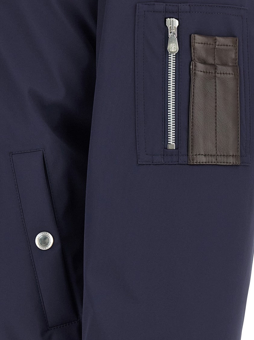 Brunello Cucinelli Water Repellent Nylon Bomber Jacket