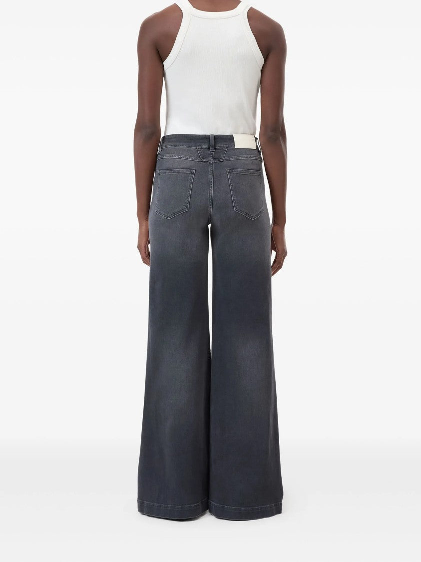 Closed High Waist Vintage Texture Denim Pants