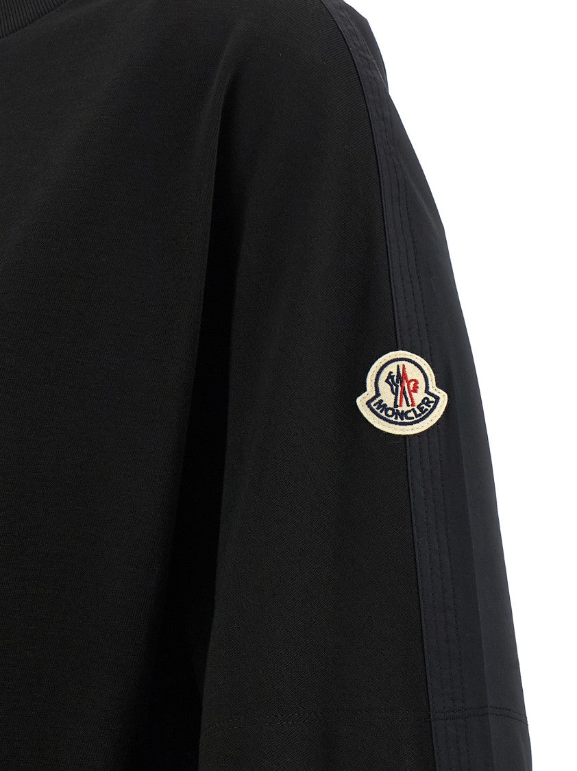 Moncler Mini Dress With Cotton Jersey Top