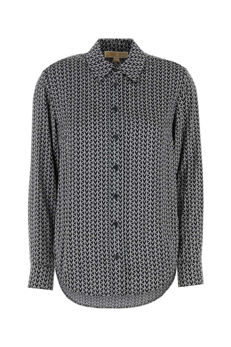 Michael Michael Kors Embroidered Satin Shirt