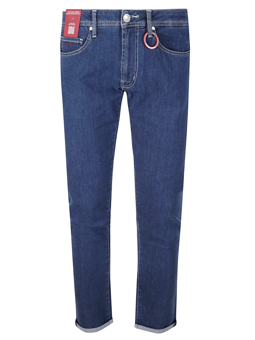 Tramarossa Slim Fit Deep Blue Denim Jeans