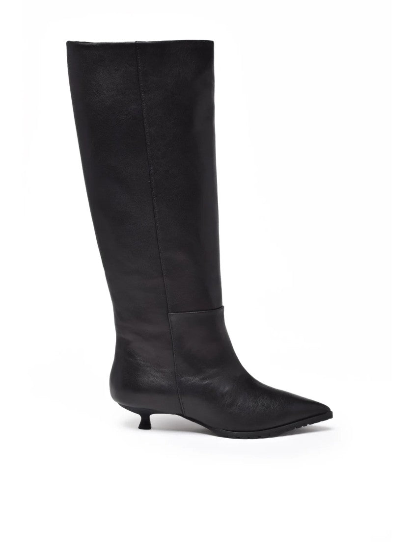Fratelli Russo Black Leather Boots