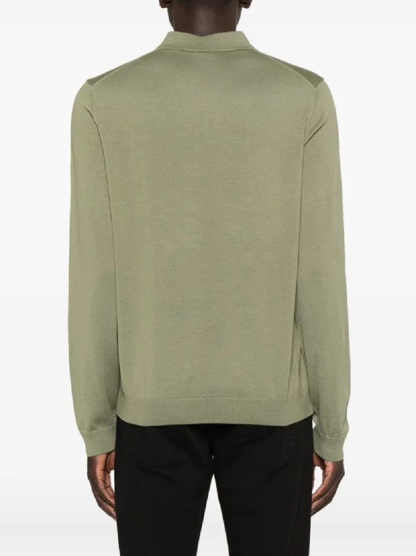 Hugo Boss Long-Sleeve Polo Shirt With Classic Collar