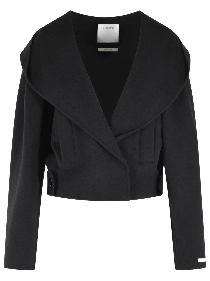 Sportmax 'Idoneo' Black Virgin Wool Jacket