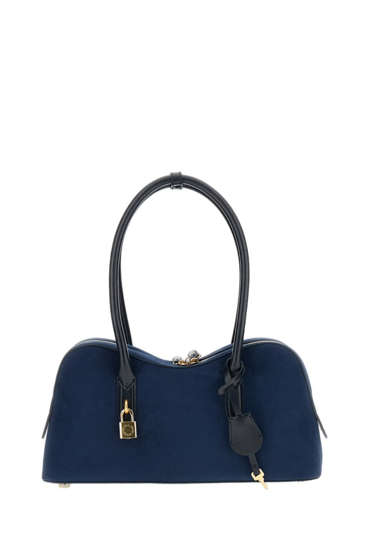 Stella Mccartney Blue Vegan Suede Stella Ryder Shoulder Bag