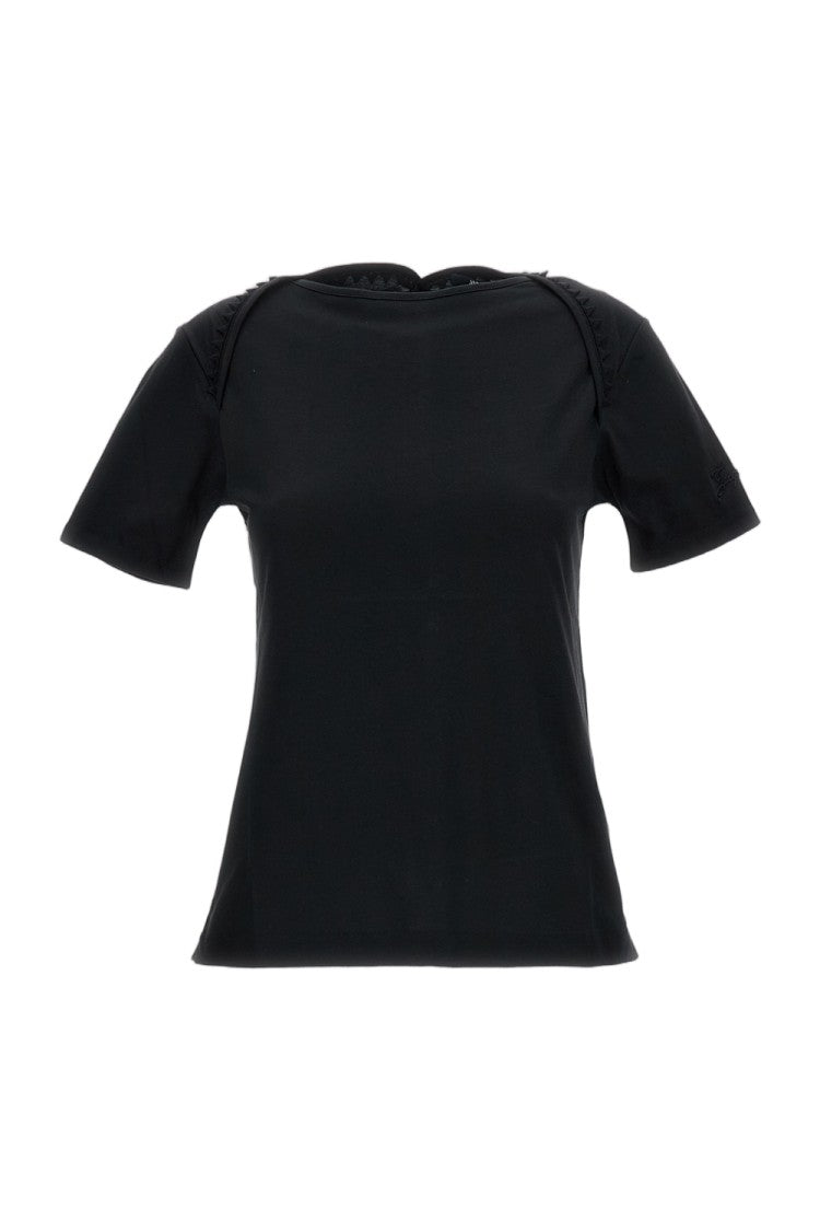 Jacquemus Short-Sleeved T-Shirt With Passementerie Trim And Embroidered Logo