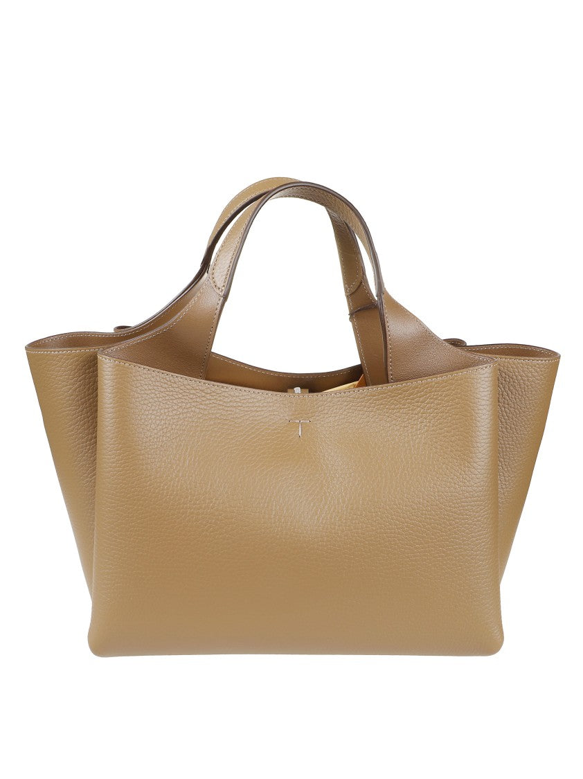 Tod's Textured Leather Tote Bag With Structured Silhouette