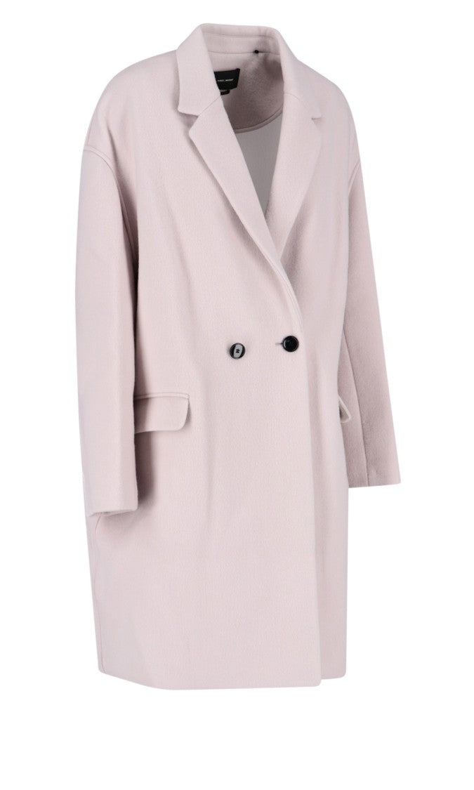 Isabel Marant Boxy Pink Jacket With Double-Breasted Front