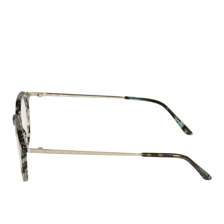 Kador Rayan Tortoiseshell-Patterned Round Eyeglasses With Metallic Temples