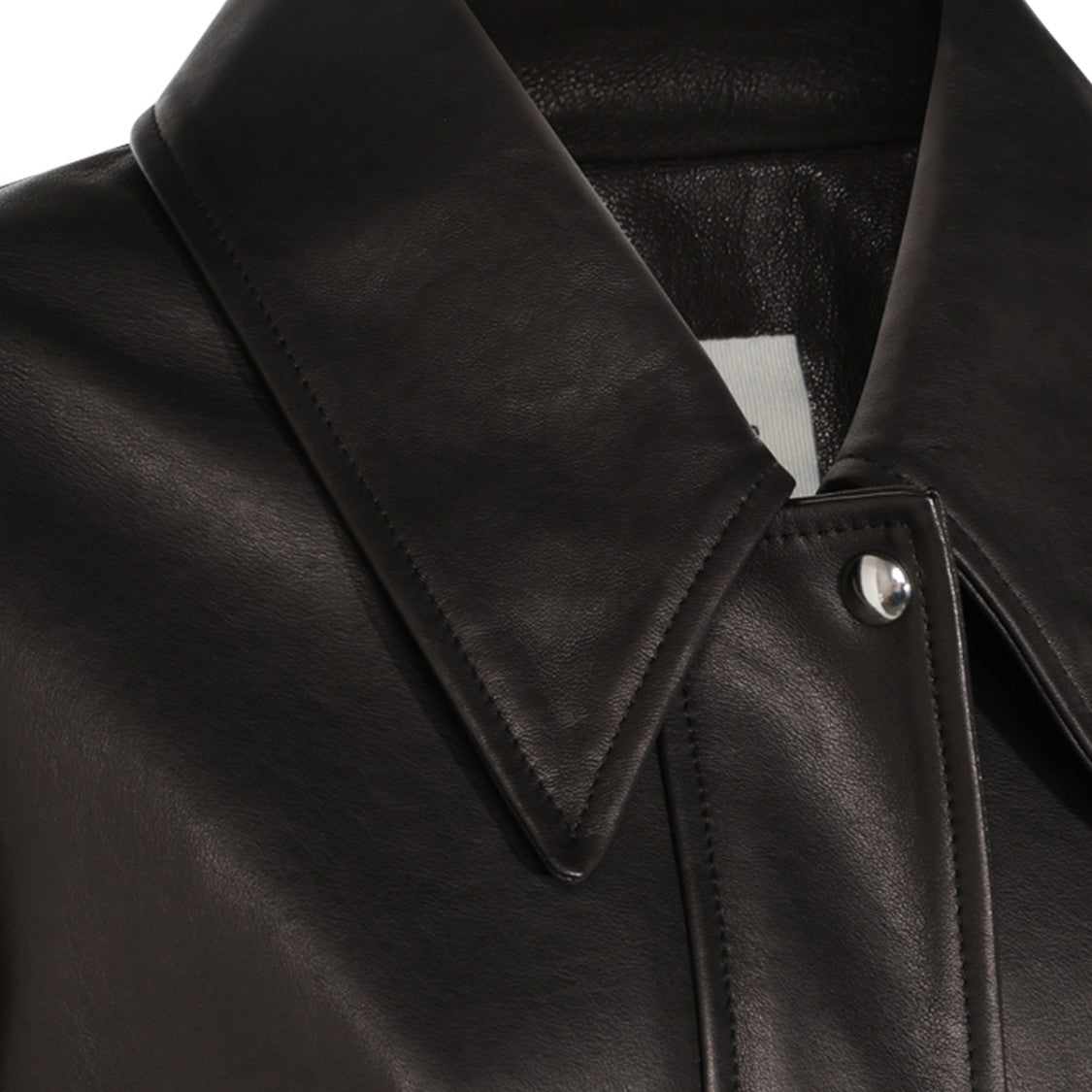 Khaite Black Leather Shelman Jacket