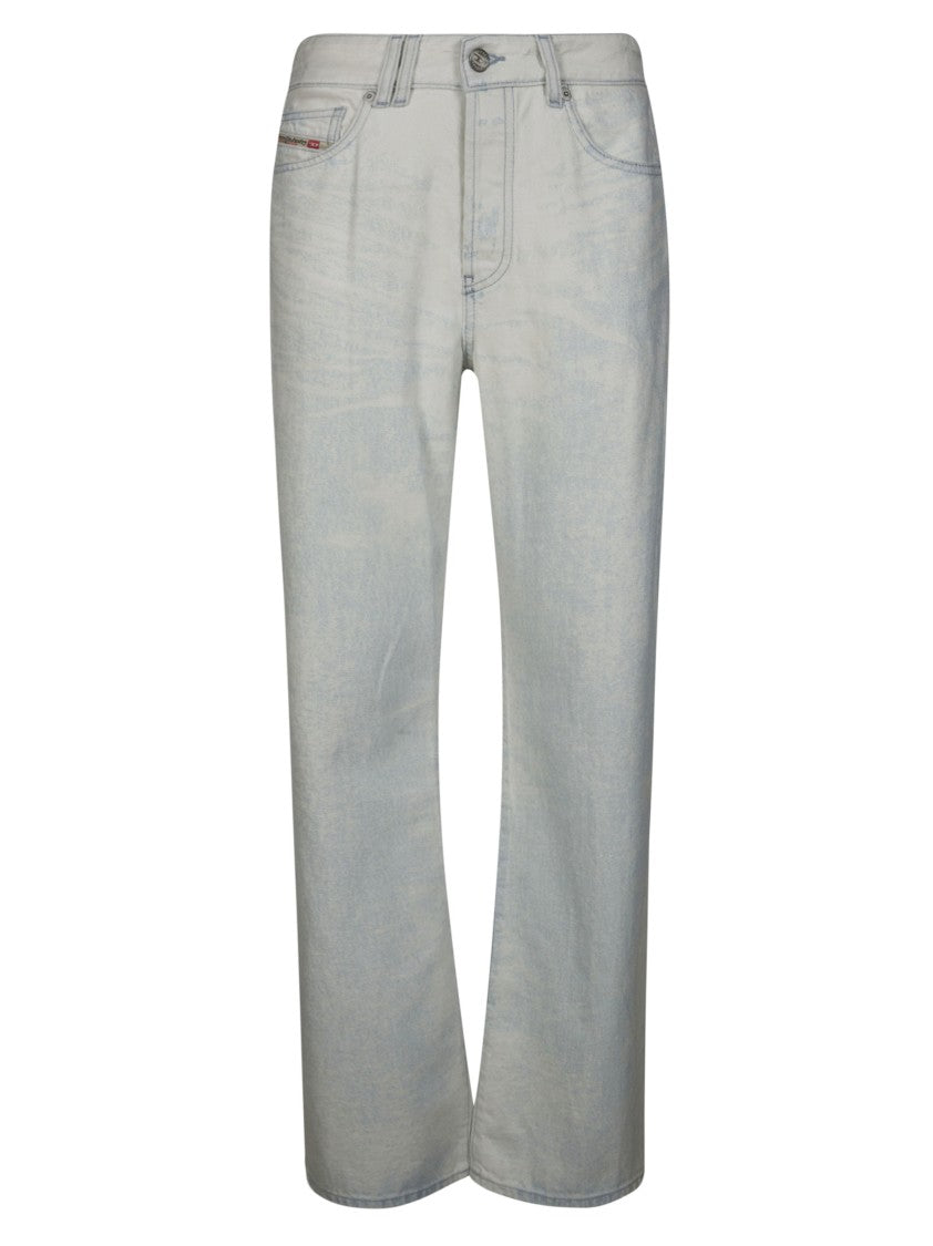 Diesel Light Washed Straight Leg Jeans