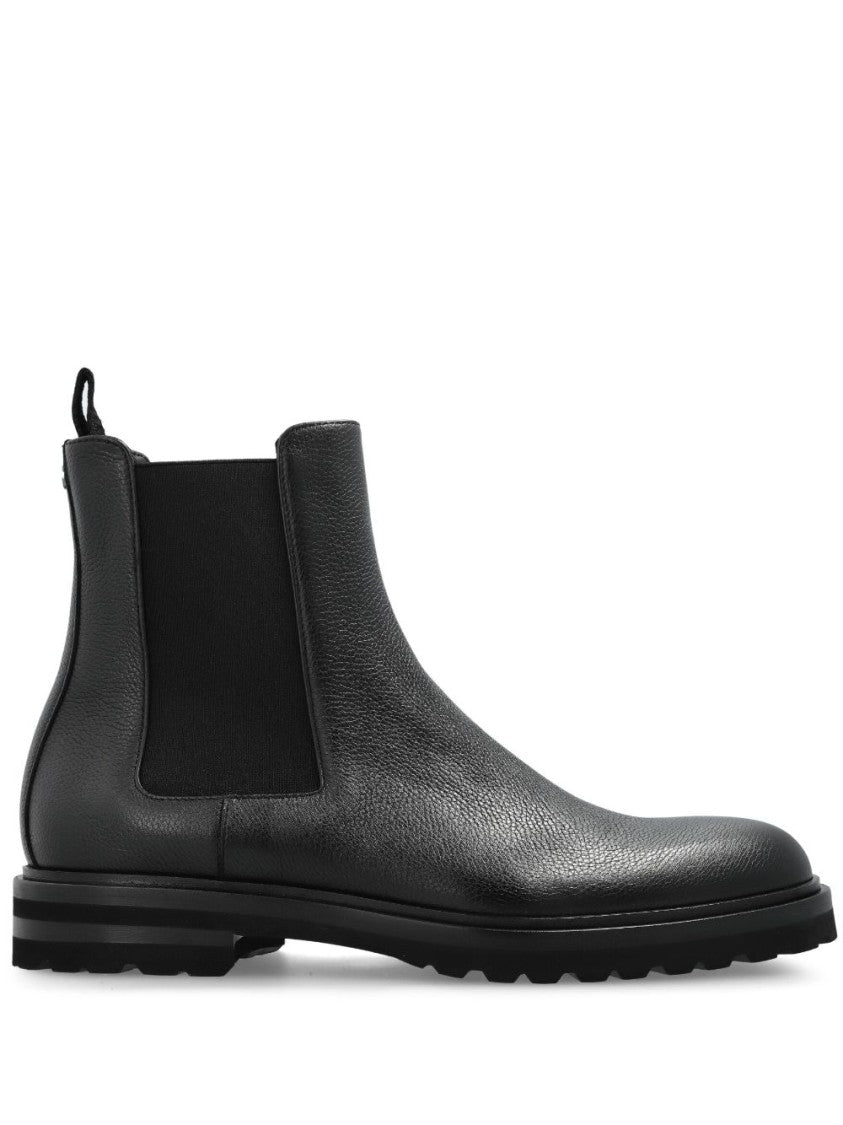 Dolce & Gabbana Slip-On Black Boots With Elasticated Panels And Durable Sole