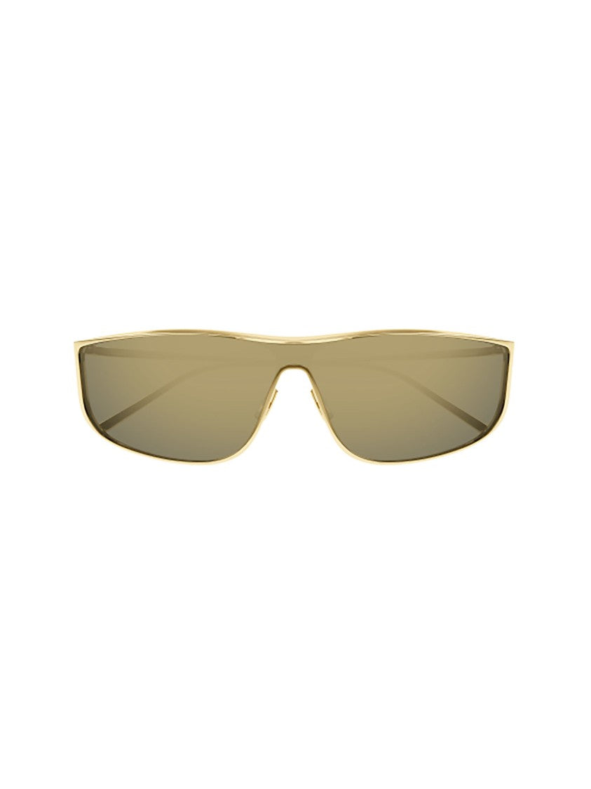Saint Laurent Gold Sl 605 Luna Narrow Sunglasses
