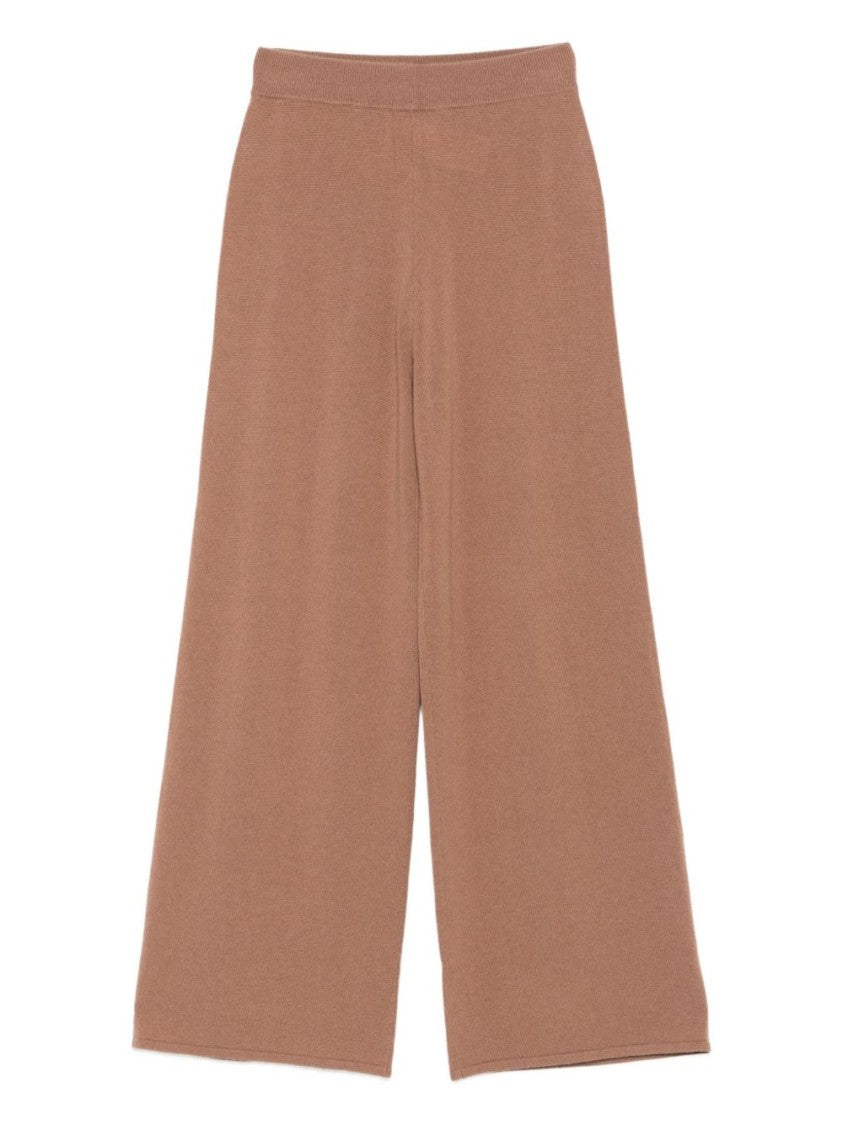 Liu Jo Wide-Leg Brown Trousers With High Waist