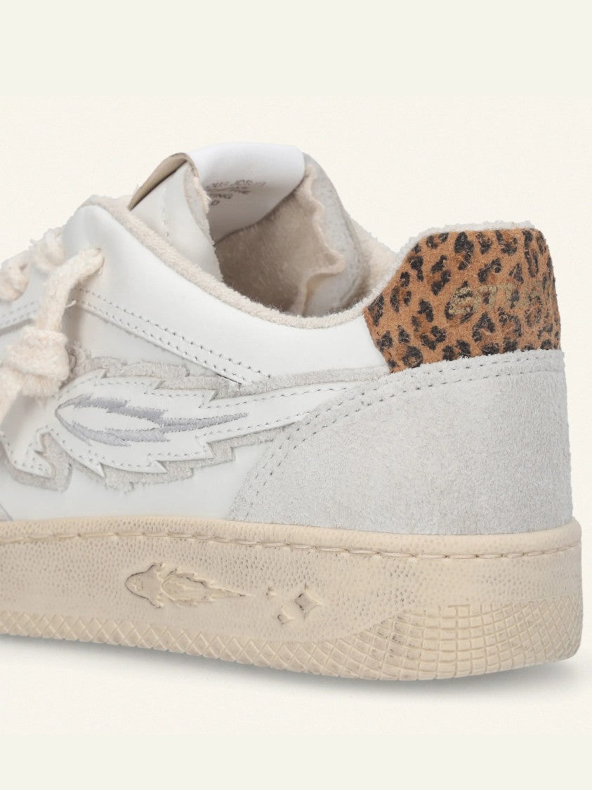 Enterprise Japan Egg Rocket 3 White/Grey Suede Sneakers
