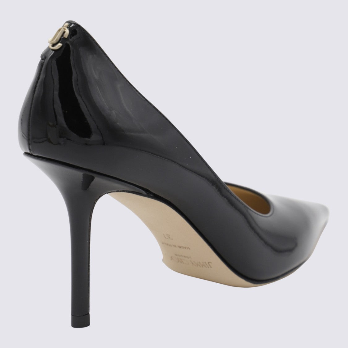 Jimmy Choo Pointed-Toe High Heel Shoes With Glossy Finish