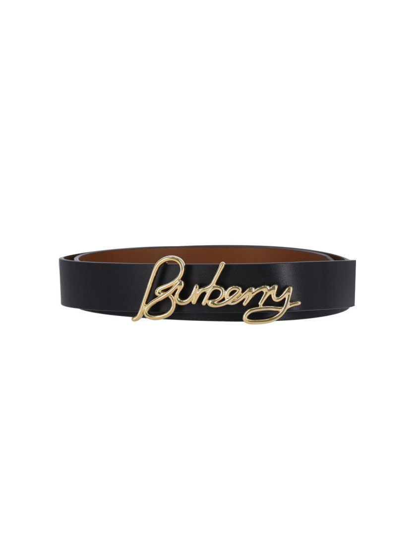 Burberry Reversible Logo Belt – Black/Brown