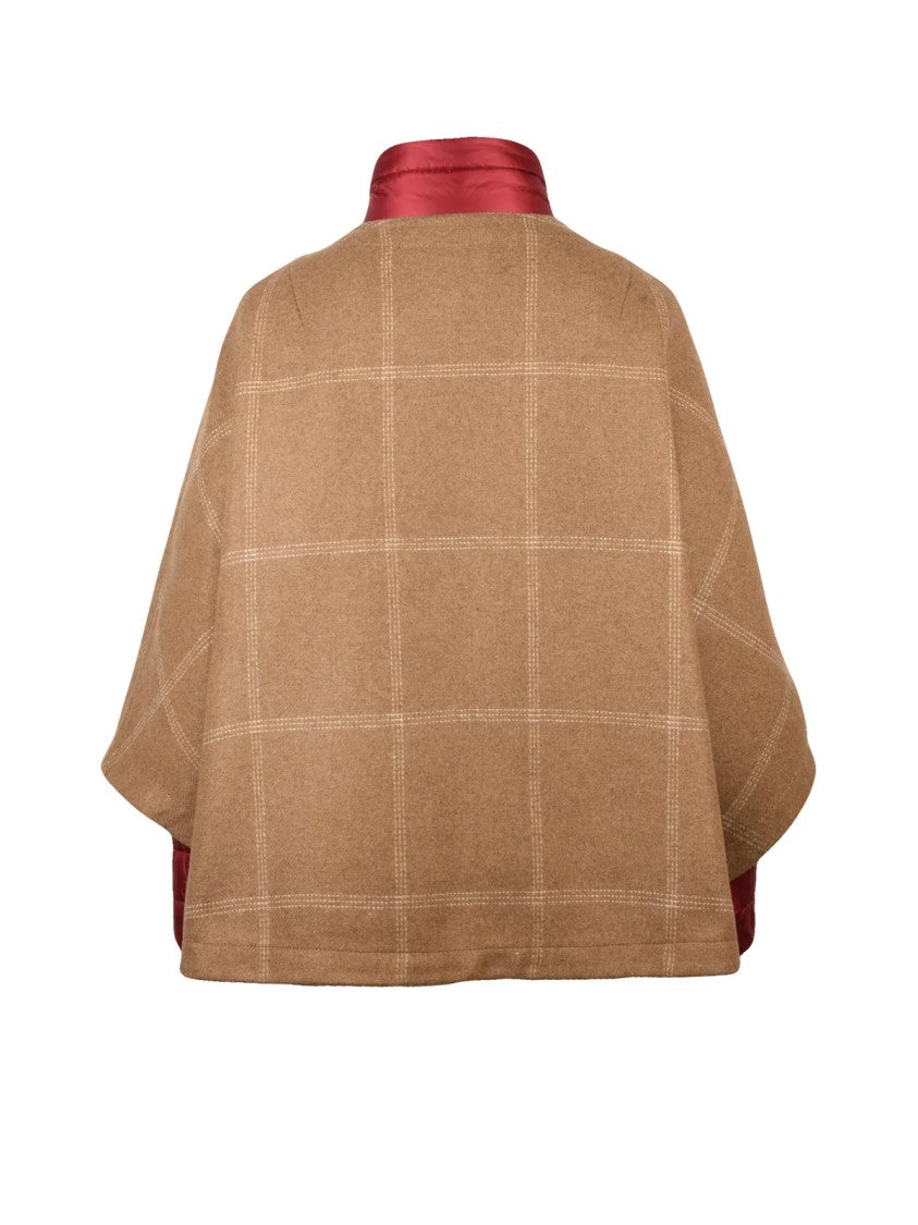 Fay Distinctive Cape Coat With Zip Closure And Padded Lining