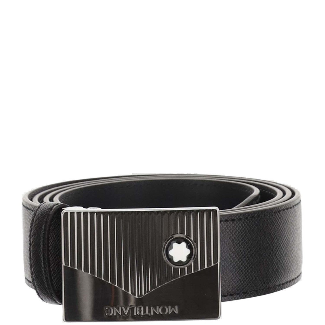 Montblanc Saffiano Print Leather Belt