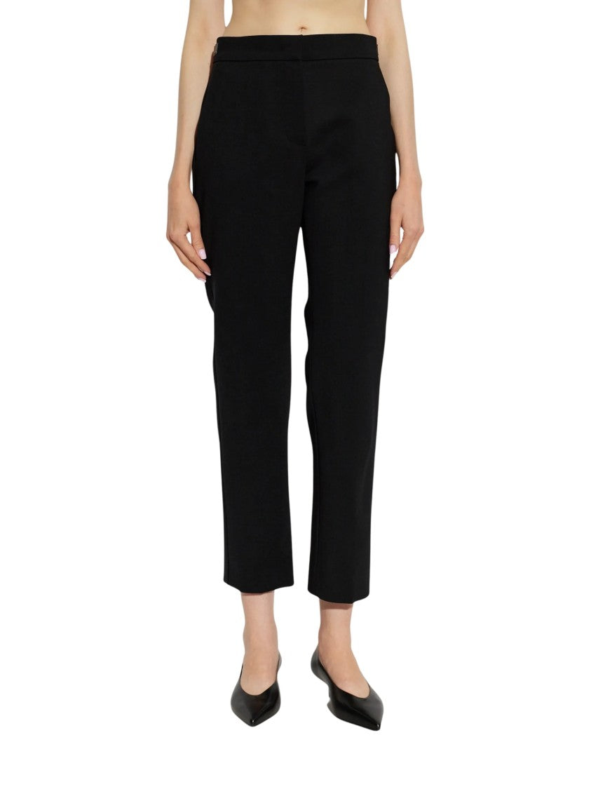 Max Mara Mxmacino Tailored Cropped Black Straight-Leg Pants