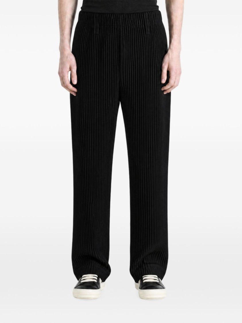 Homme Plissé Issey Miyake Straight-Leg Pleated Relaxed Fit Straight-Leg Pants