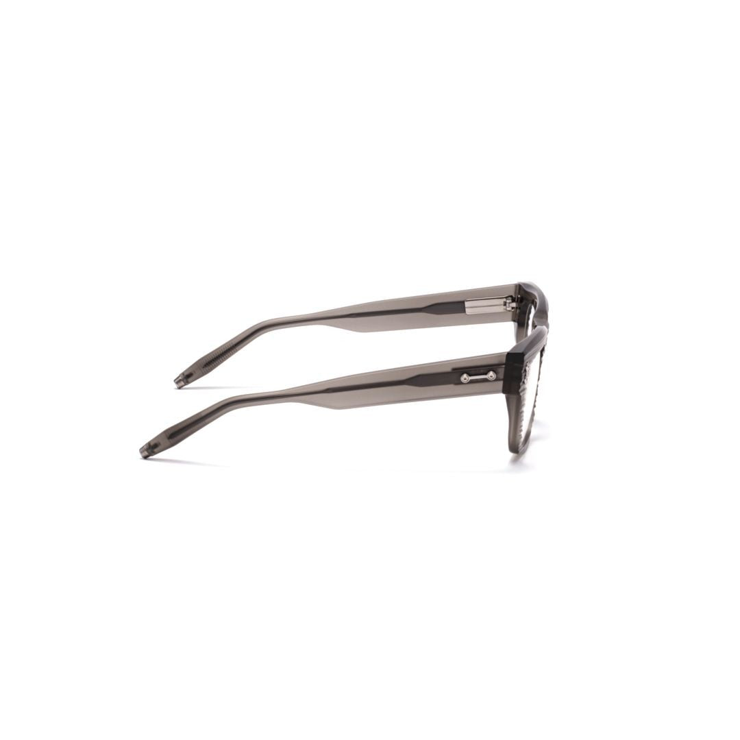 Akoni Columba Rectangular Frame Eyeglasses With Translucent Smoky Grey Finish