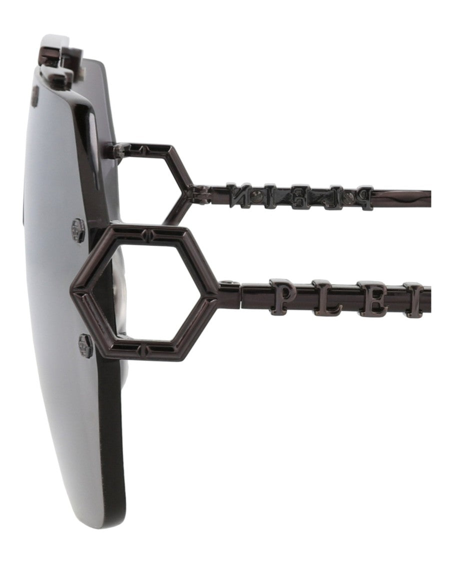 Philipp Plein Aviator-Frame Metal Sunglasses