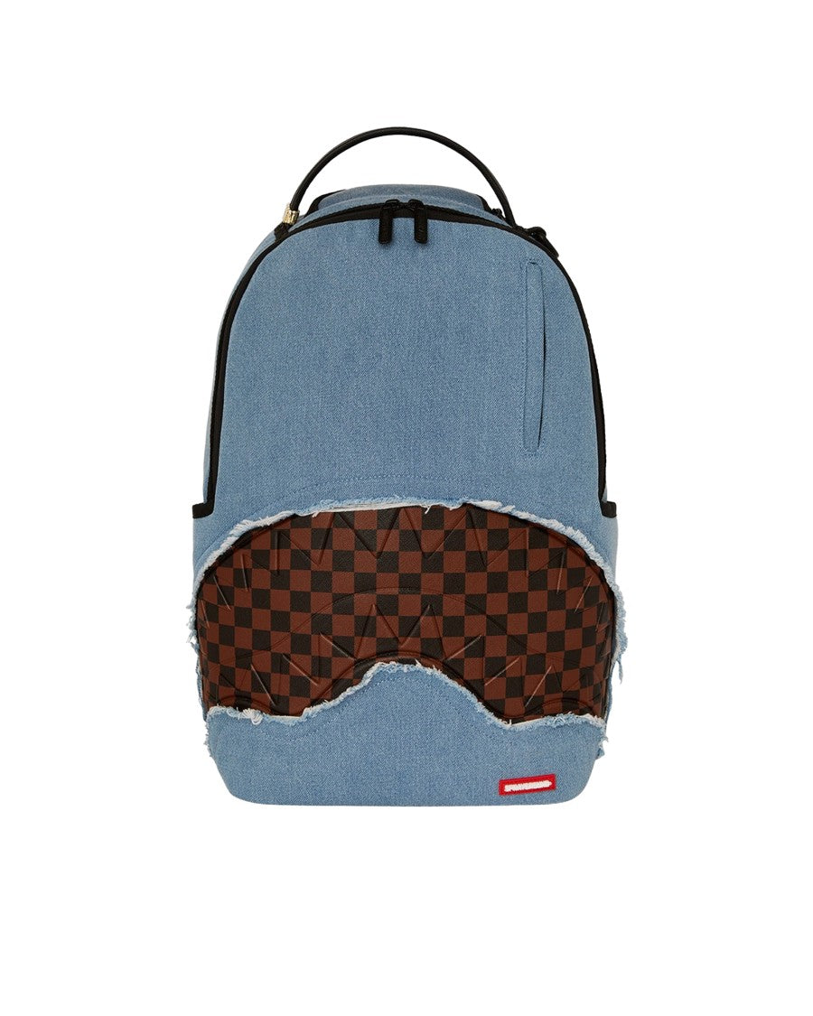 Sprayground Denim Shark Bite Dlxsv Backpack