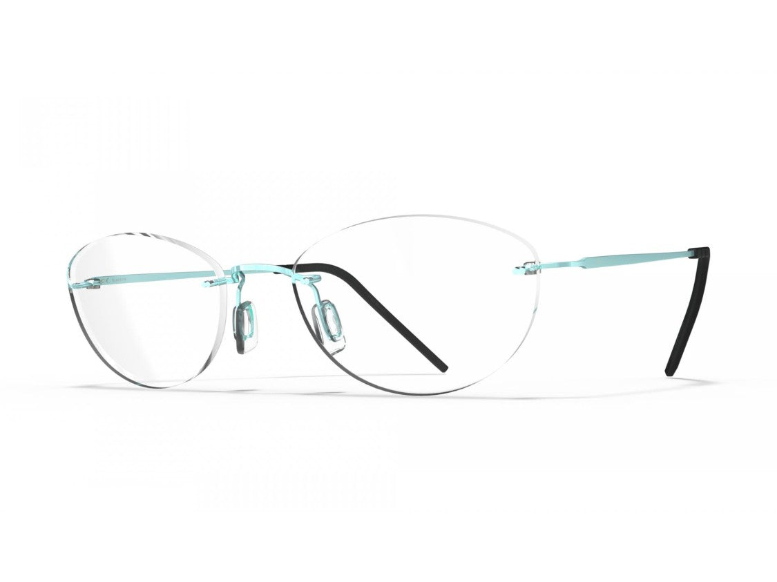 Blackfin Bf1076 Titanium Rimless Round Eyeglasses