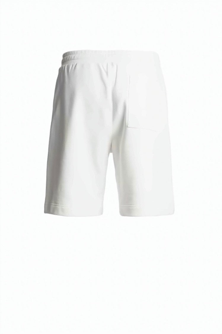 Parajumpers Minimalist White Shorts With Elastic Waistband And Patch Detail
