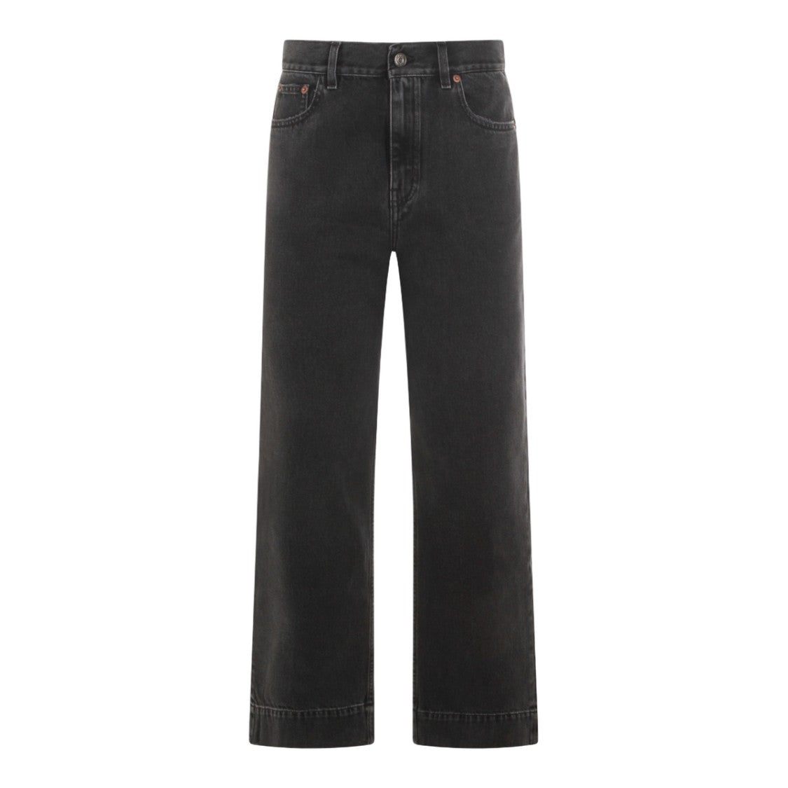Chloé High-Waisted Straight-Leg Jeans With Five-Pocket Styling
