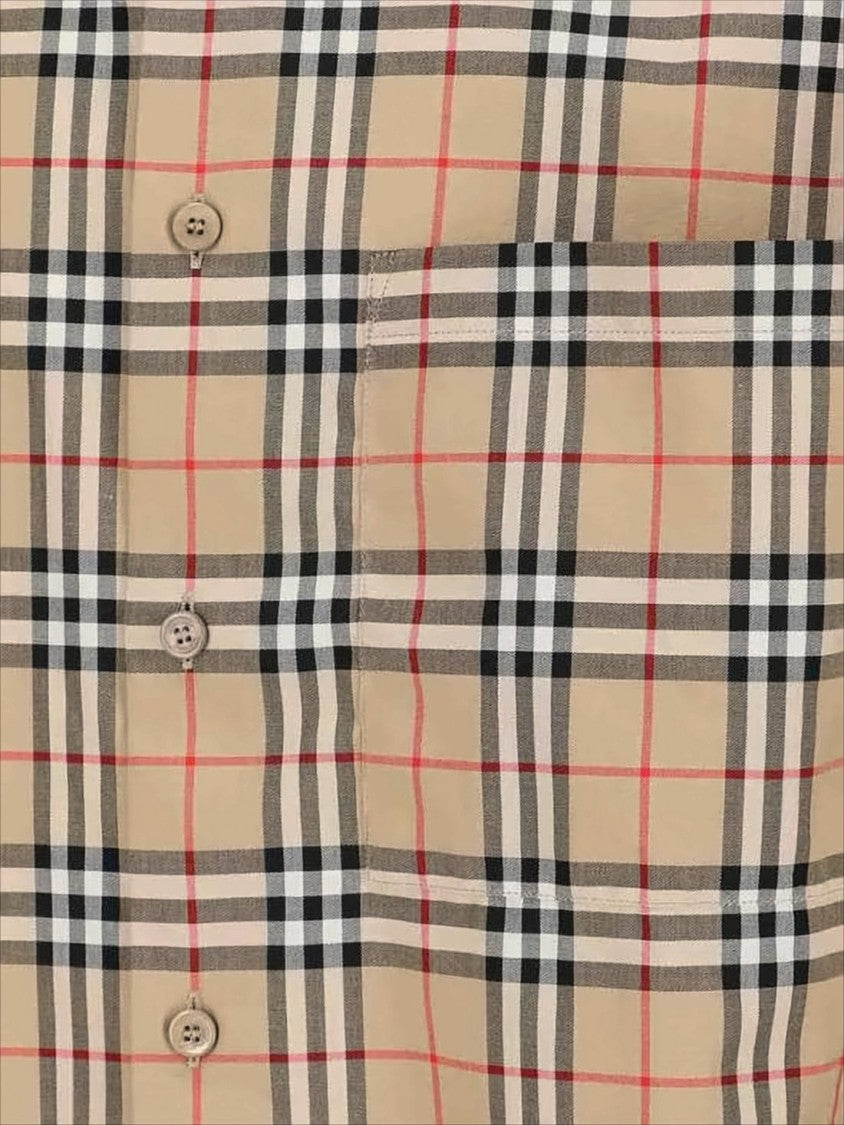 Burberry Classic Check Patterned Long-Sleeve Burberry Shirt