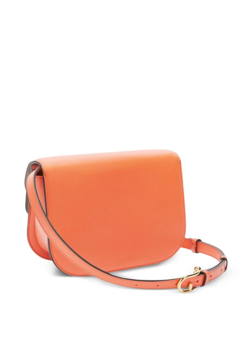 Furla Structured Carrot Orange Shoulder Bag