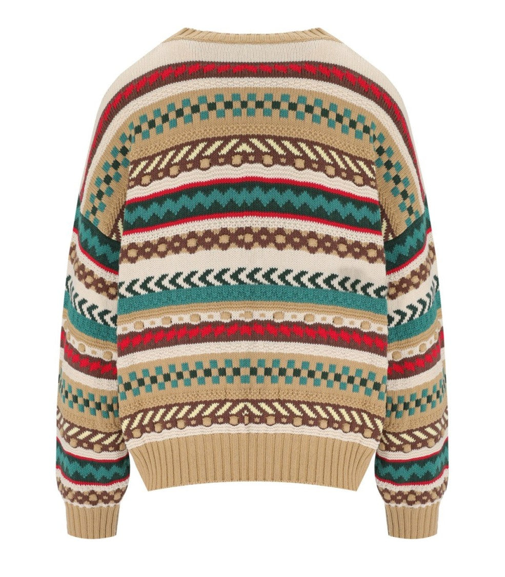 Max Mara Novara Beige Crewneck Sweater