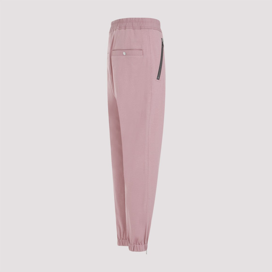 Rick Owens Tectuatl Track Dusty Pink Cotton Pants