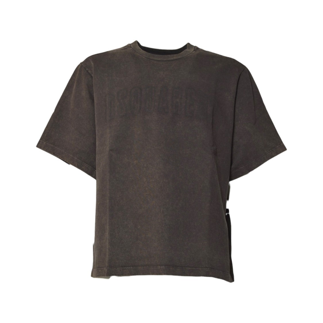 Dsquared2 Vintage Washed Brown Crew Neck T-Shirt