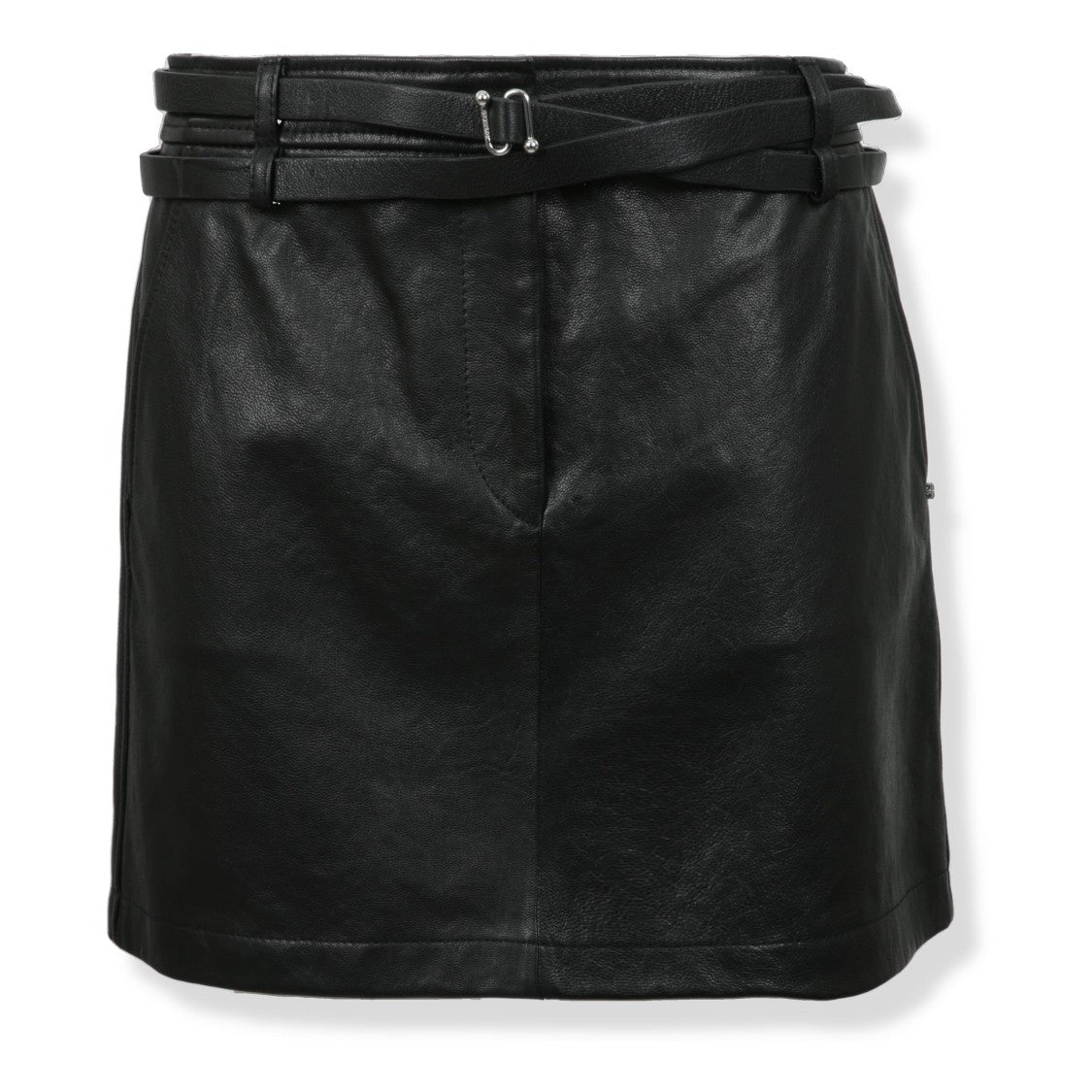Sportmax Patto Leather Mini Skirt