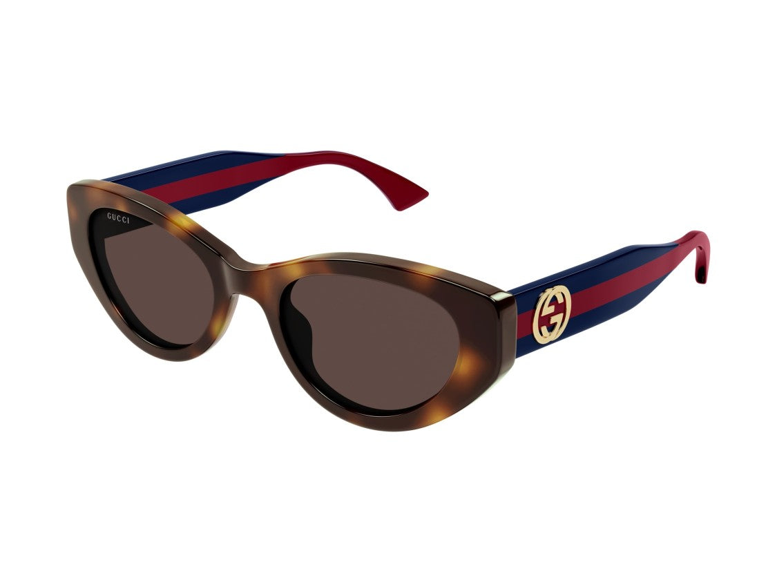 Gucci Gg1862s Interlocking Tortoiseshell Cat-Eye Sunglasses