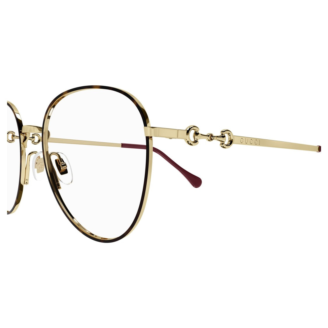 Gucci Gg0880o Gold-Toned Tortoiseshell Patterned Eyeglasses